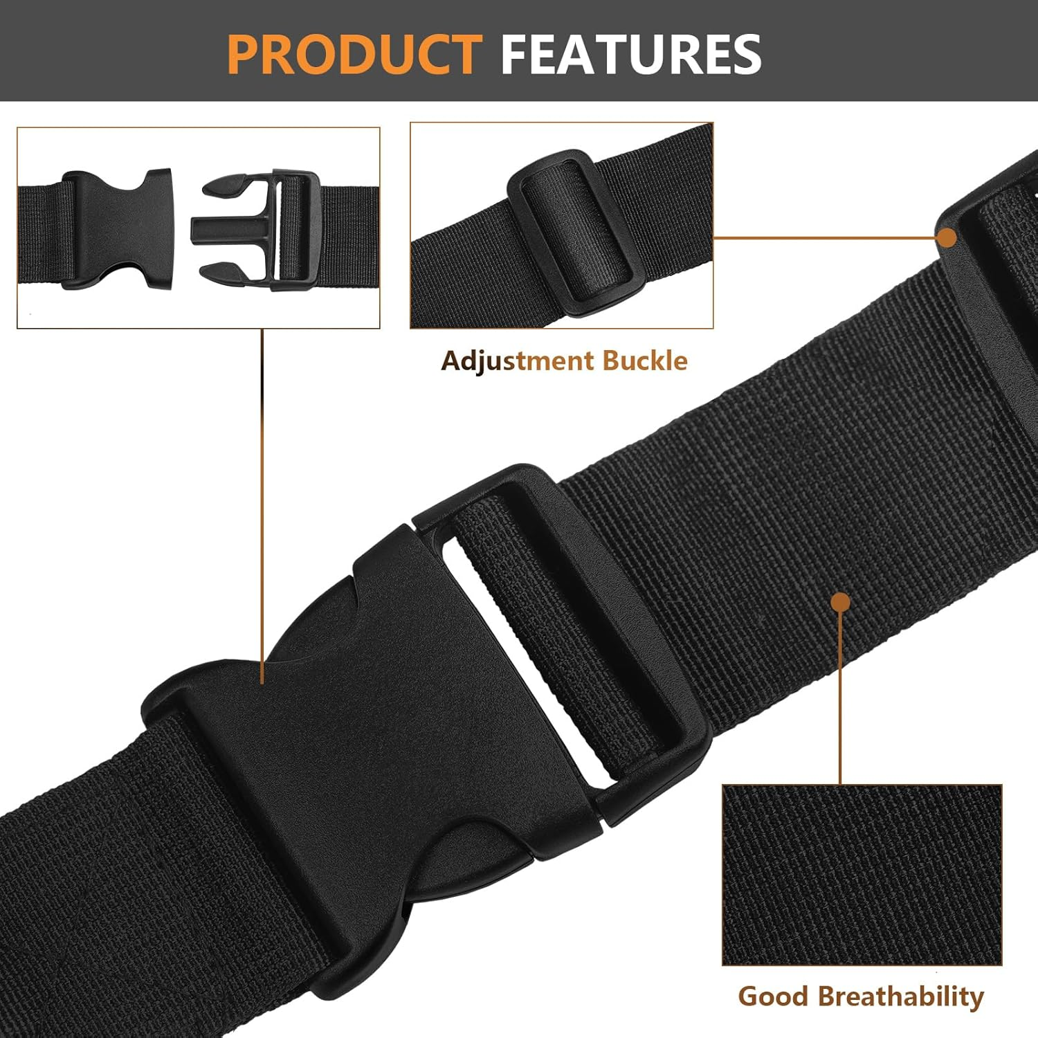 Fly Fishing 3Rd Hand, Belt Clip Rod Holder, Adjustable, Portable & Hands-Free - Holds Fly Rod, Spinning Rod - 57 in Wading Belt & Side Release image number 5