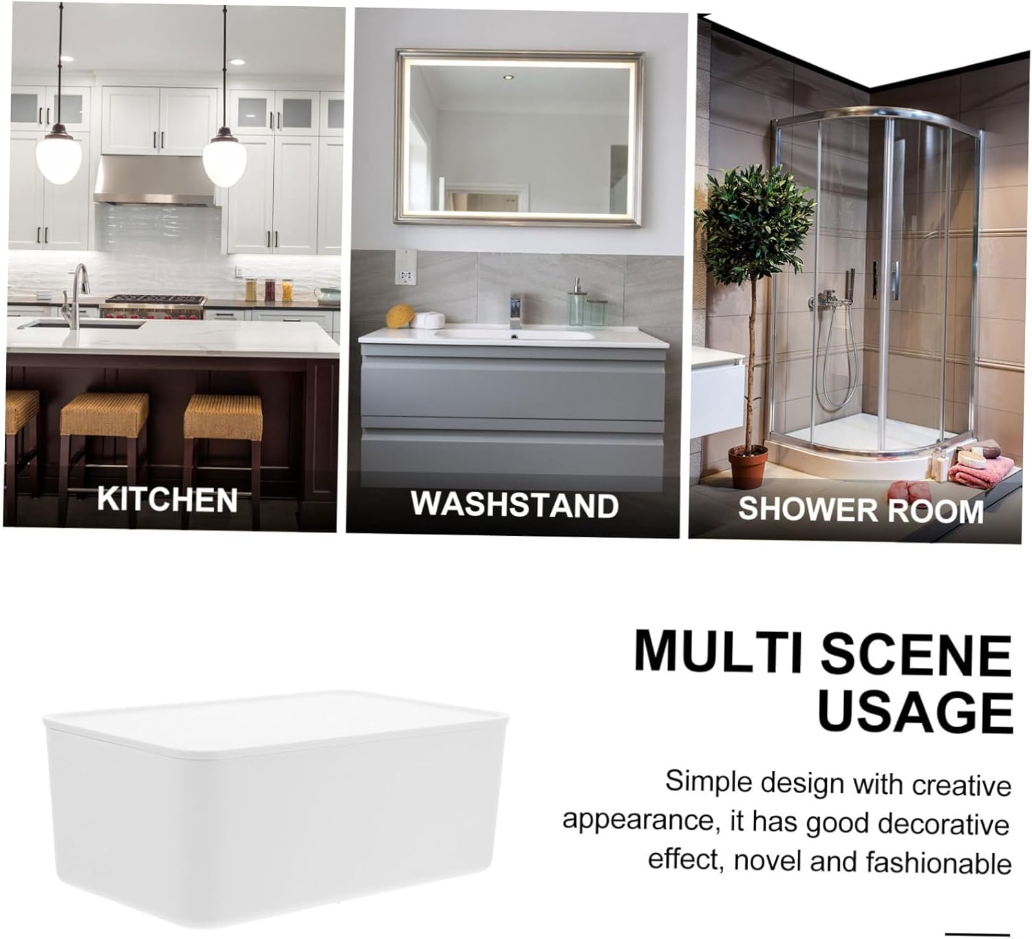 Wet Tissue Storage Box Lid Plastic Wipes Case for Bathroom Kitchen Travel Keeps Wipes Dry and Fresh image number 3