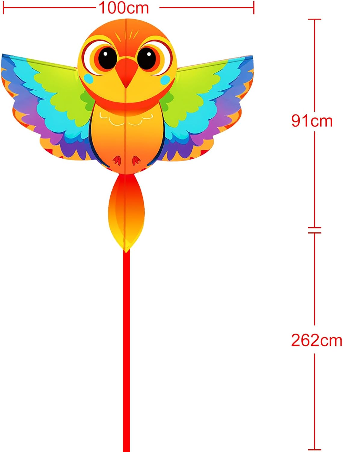 Touch the Sky Cartoon Animal Dragon for Adults, Easy to Fly, Unique Structure Design, Excellent Outdoor Games and Activity Toys. Suitable for Beginners image number 4