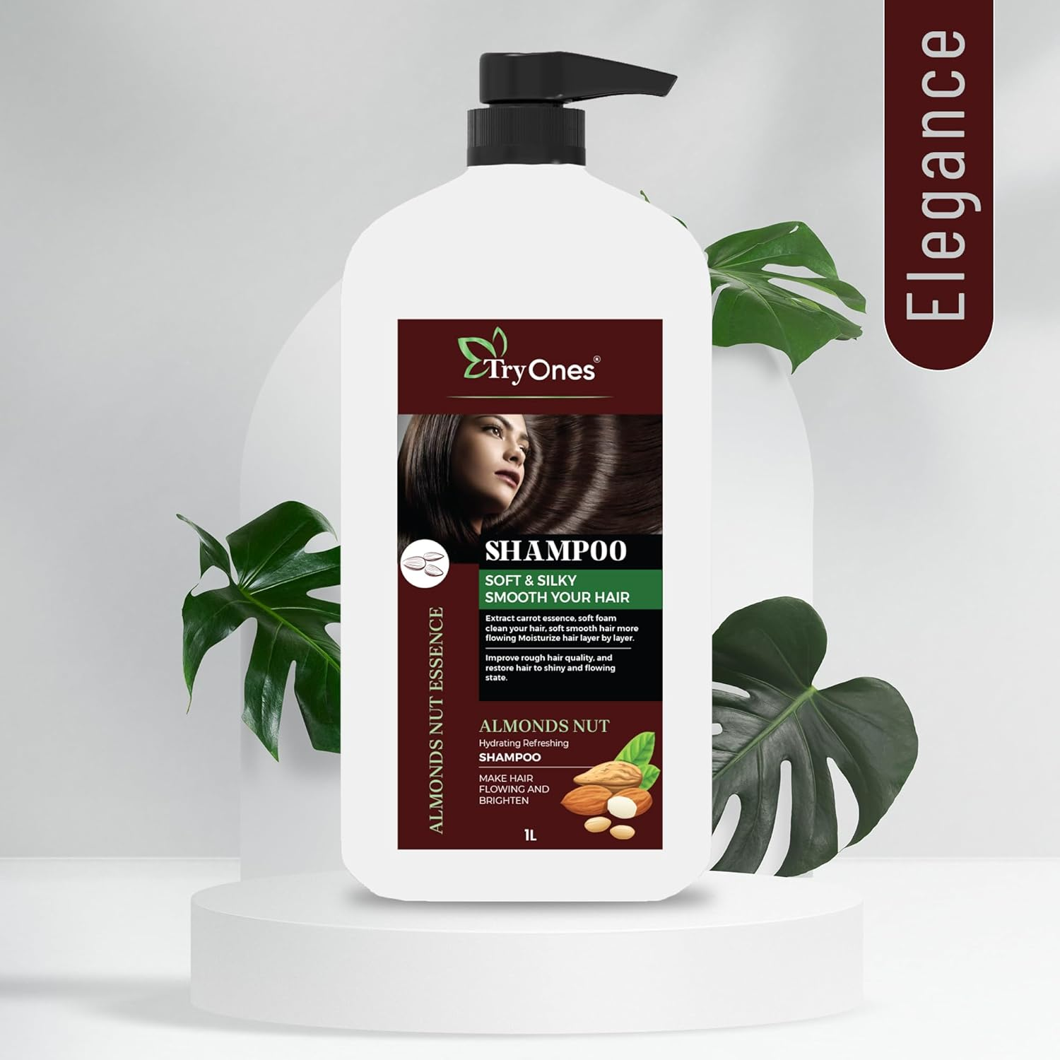 Almond Nut Hair Shampoo Thick and Glossy Shampoo|For Gorgeous Shiny Hair |With the Goodness of Badam Shampoo_1000_Ml image number 4