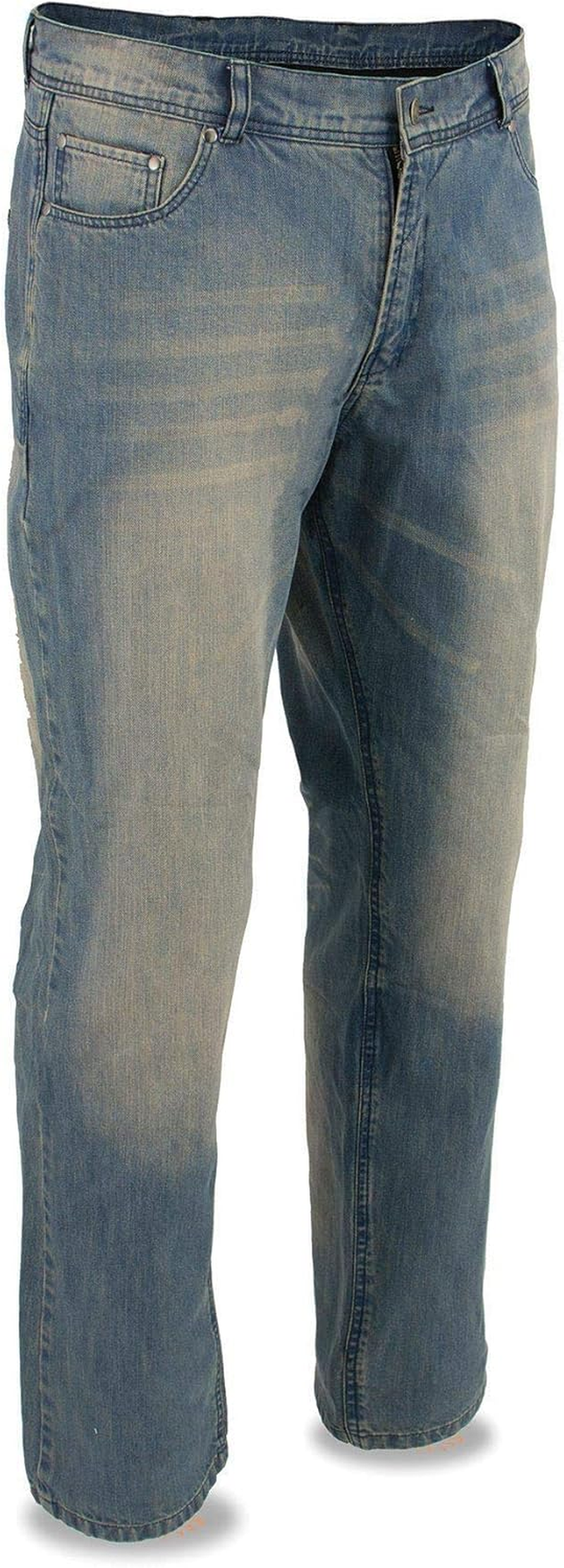 Milwaukee Leather MDM5002 Men'S Blue Armored Motorcycle Riding Denim Jeans Reinforced with Aramid Fibers - 38 image number 2