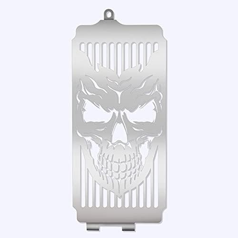 Motorcycle Chrome Skull Radiator Grill Cover Guard Protector for Honda Shadow ACE VT400 VT750 1997-2003 Spirit 750 2001-2008 image number 2