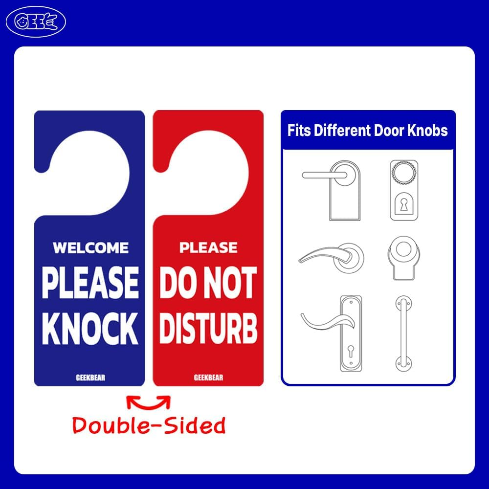 Do Not Disturb Door Hanger Sign (06. Dance, 2 Pack) - 03. Basic, 2 Pack image number 2