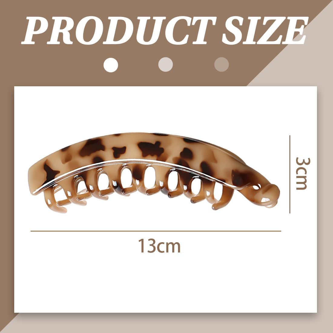 XUZOPIM Pack of 4 Large Banana Hair Clips, Vintage Banana Clip, Ponytail, Hair Clip, Thick Hair for Women and Girls image number 4