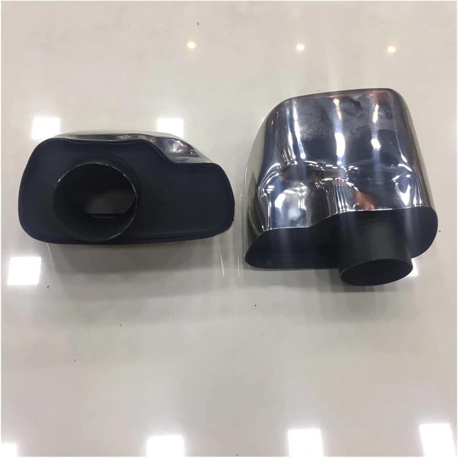 Muffler Modified Car Rear Exhaust Muffler Tip Pipe Air Outlet Vent Exhause Accessories Tailpipe Kit Compatible with Copage 2012-2015 image number 1