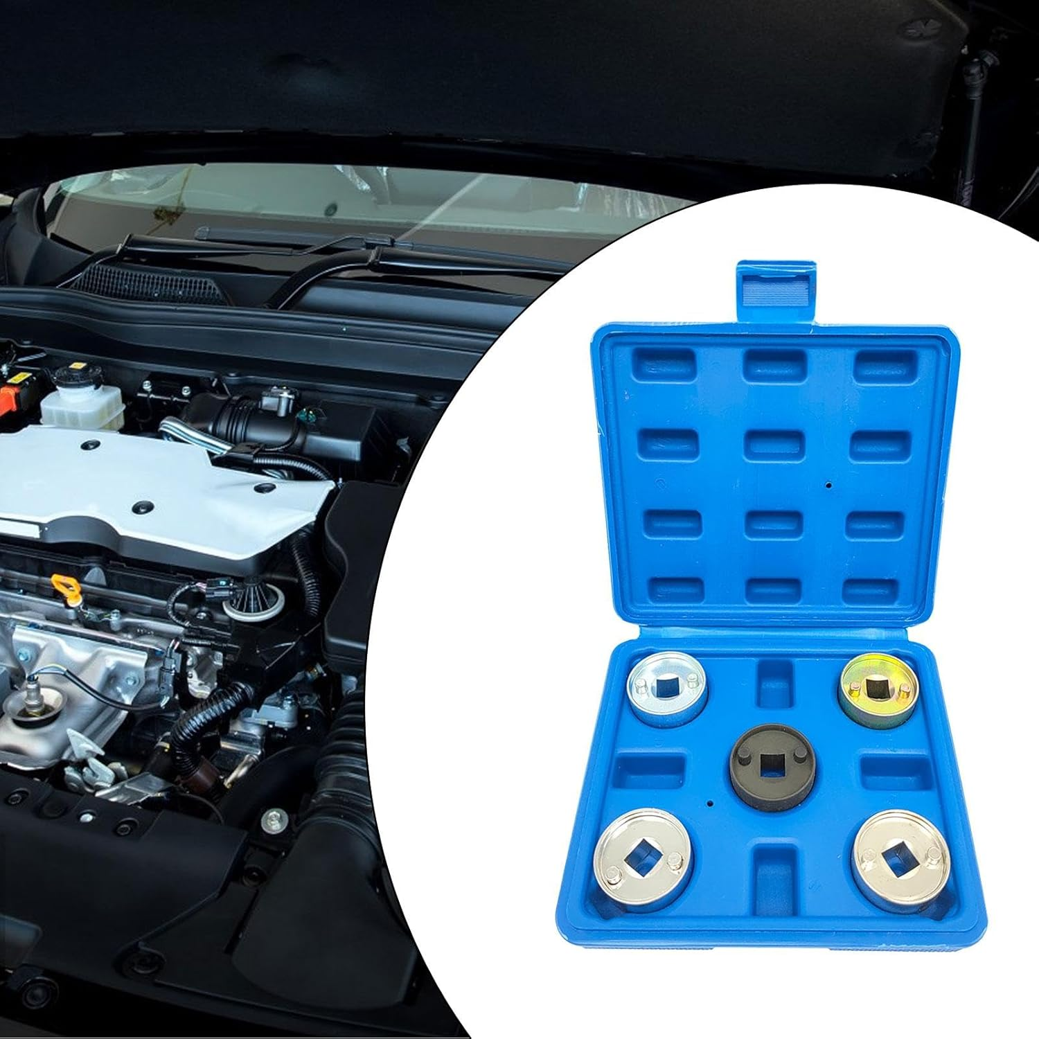 Mqetly 5X Central Valve Camshaft Adjustment Tool 4102B Vehicles with Carrying Case Spare T10352 Timing Tools Kit for Passat image number 6