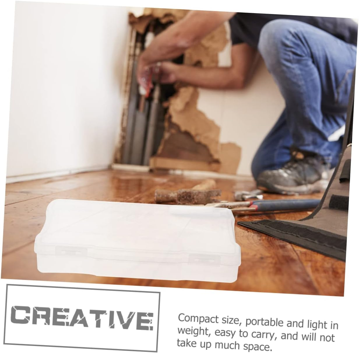 Homoyoyo 5Pcs Photo Storage Boxes Sealing Trading Card Cases Multi-Functional Craft Organizer Container Desktop Finishing Box image number 6