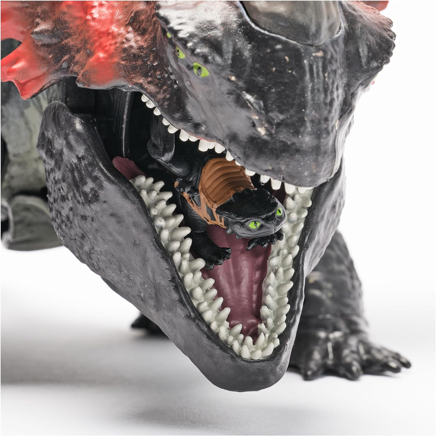 How to Train Your Dragon, World of Berk: Red Death Chomping Rampage, 28-Cm Toy Dragon with Exclusive Toothless Figurine for Ages 4 & Up image number 1