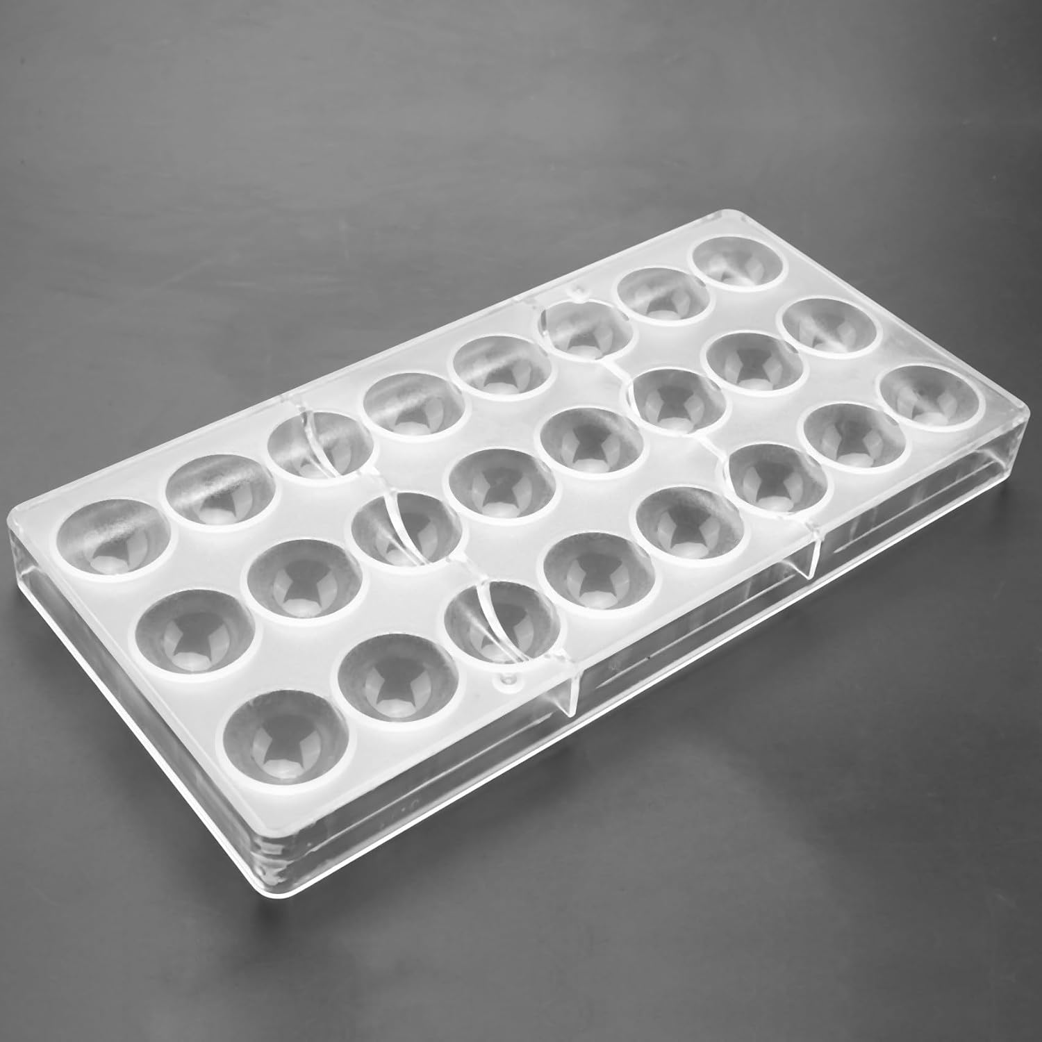 6X 24 Holes Semi Sphere Chocolate Mould Polycarbonate Chocolate Bar Mold Half Ball Candy Maker Mold Bakeware image number 6