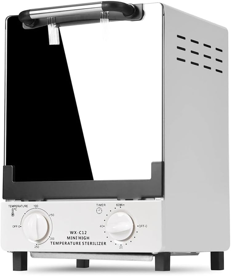 CHAOFLIGHT Nail Tool Sterilizers 12L Double Deck Heat Sterilizer High Temperature Cleaning Dry Box Metal Sterilizer Cabinet for Scissors,Bottles, Toys, Towels Salon Equipment image number 6