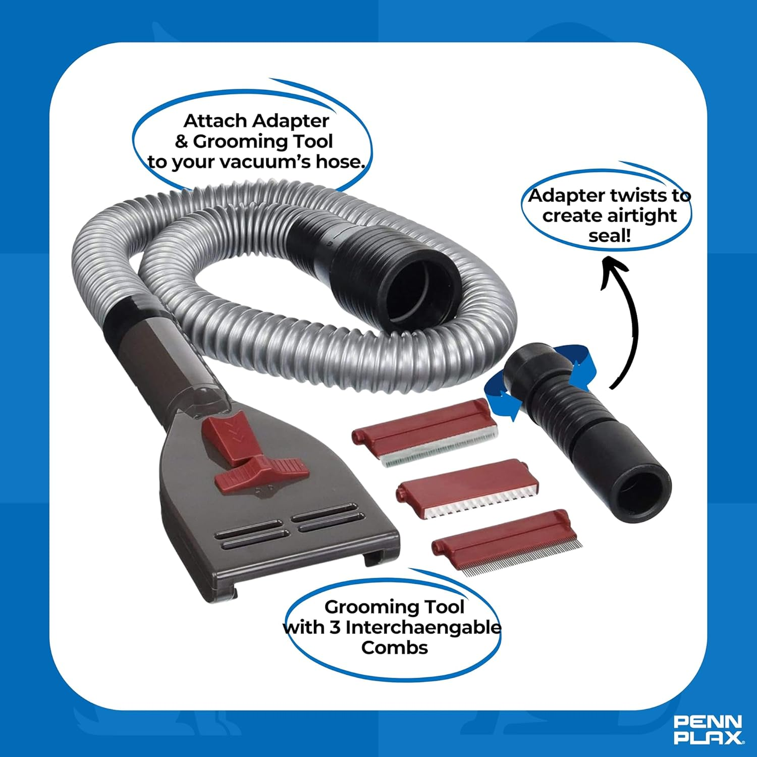 Penn Plax DOGV1 Pet Grooming Tool, Black image number 1