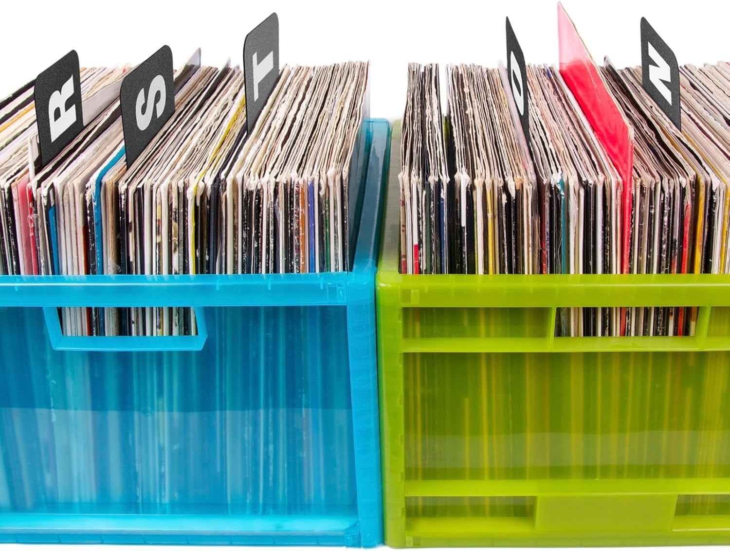 26 Pcs Vinyl Record Dividers A-Z DVD Alphabetical Organizer with Alphabet Tabs for Records, Albums, CD Storage - One Side Printed - White image number 6