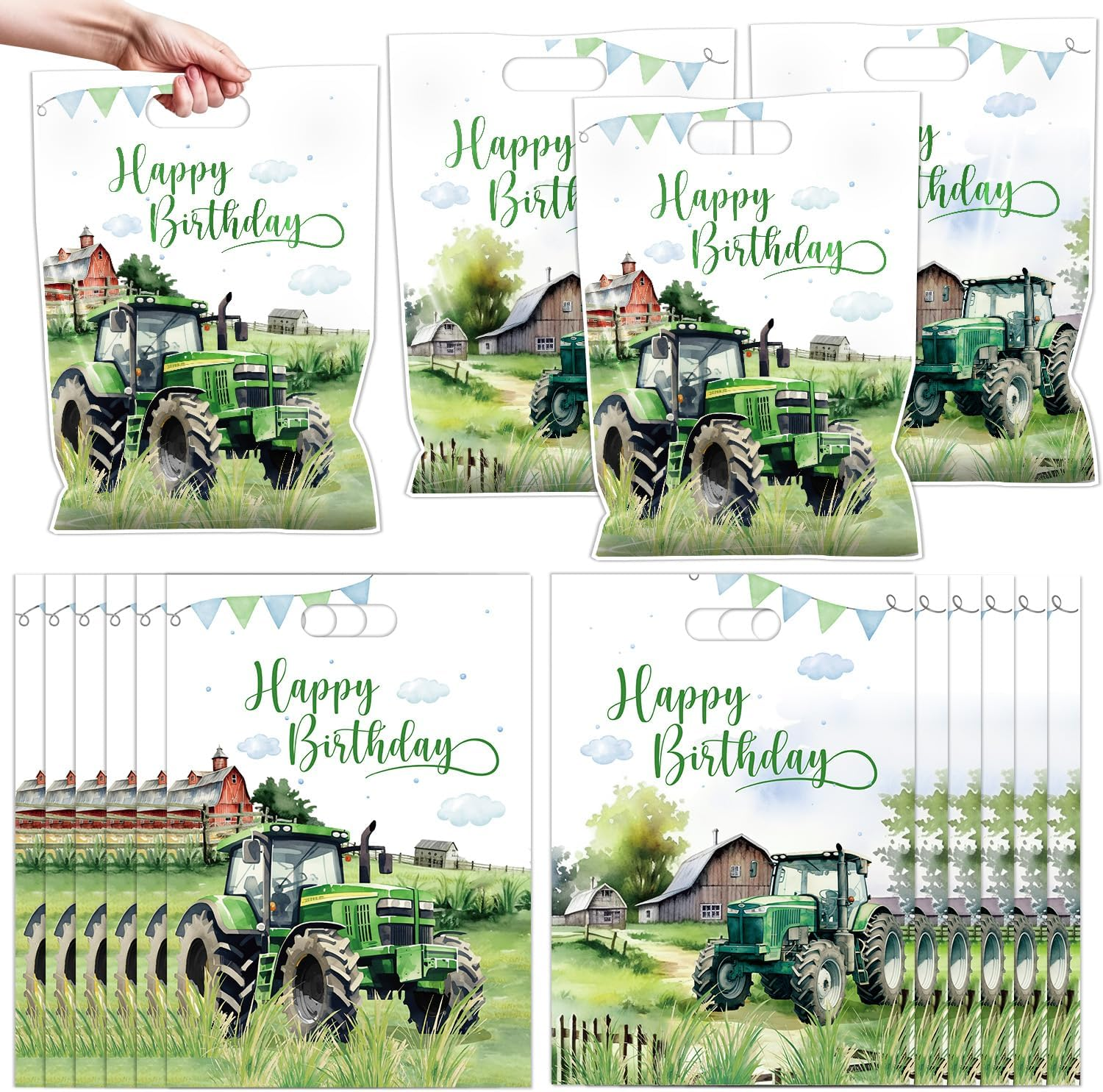 Capybara Theme Gift Bags - 50 Pcs Cute Capybara Goodie Bags with Handles for Animal Theme Party, Wedding, Birthday