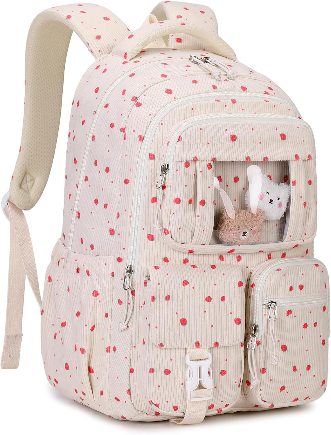 PIG PIG GIRL Kids Backpack for Girls - School Bags for Middle School Students - Book Bag for Elementary Primary School