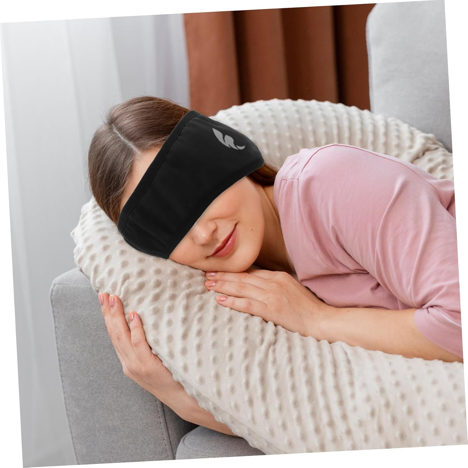 TEHAUX Noise Cancelling Sleep Earmuffs Headband with Soft Eye Cover for Men Women Comfortable Soundproof Ear Covers for Studying Sleeping Relaxation Warm Winter Noise Reduction - Black image number 4