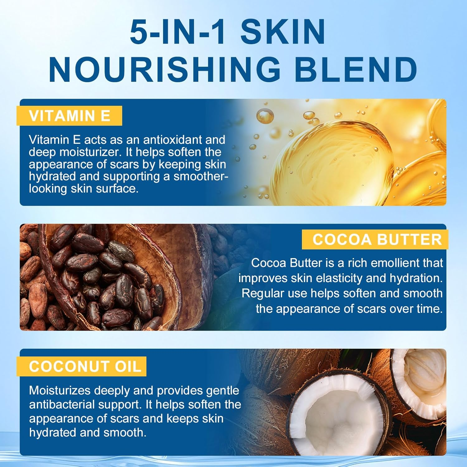 Scar Butter Stick 20G | with Vitamin E, Cocoa Butter & Coconut Oil | Moisturizing Balm for Face & Body | Helps Support Smooth & Nourished Skin image number 2