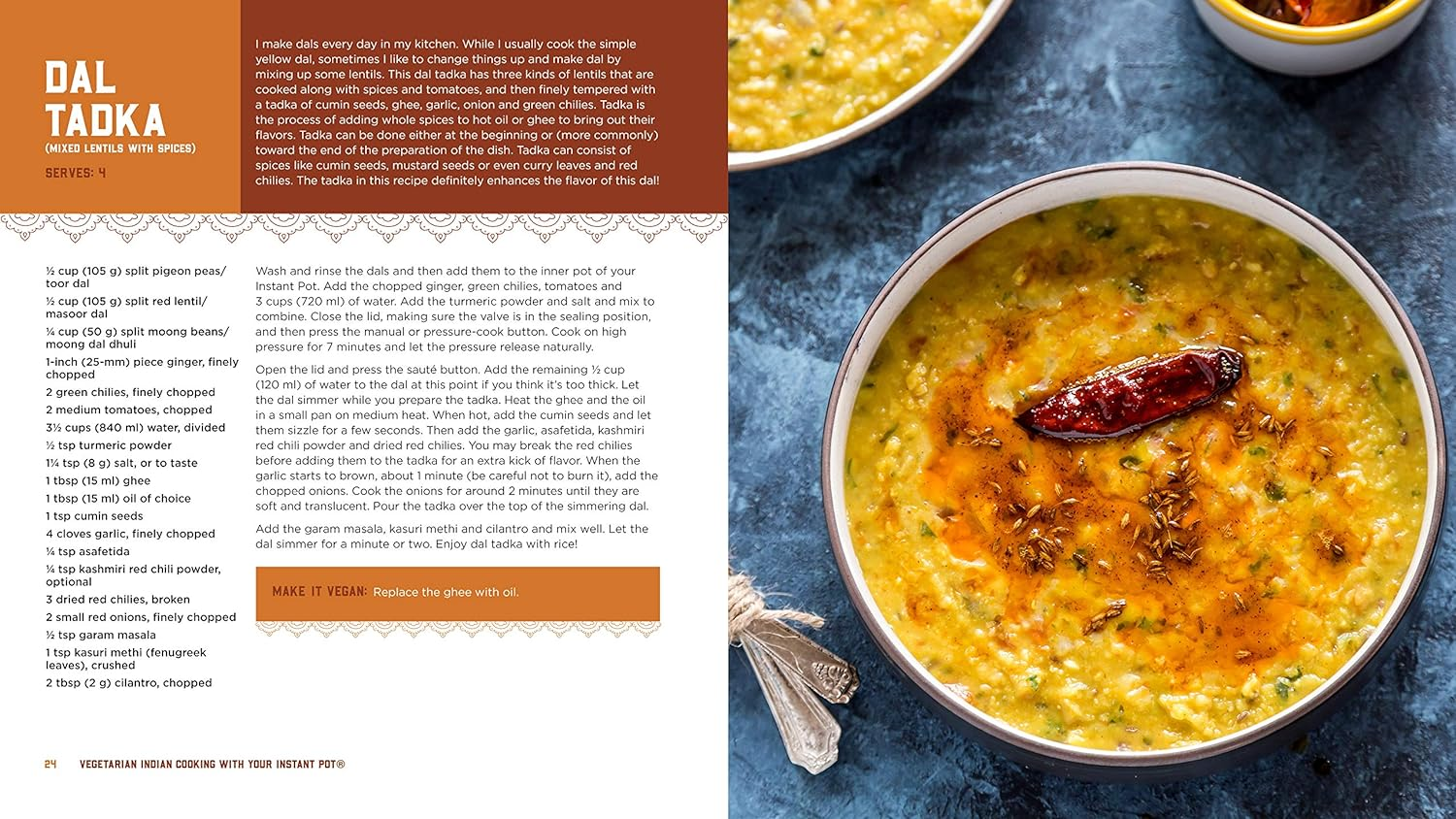 Vegetarian Indian Cooking with Your Instant Pot: 75 Traditional Recipes That Are Easier, Quicker and Healthier image number 2