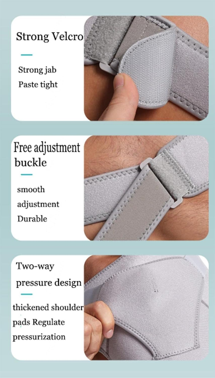 Sport Shoulder Brace Support, Shoulder Brace Adjustable Rotator Cuff Support,Breathableneoprene Compression Sleeve Wrap,Shoulder Brace for Men Women image number 3