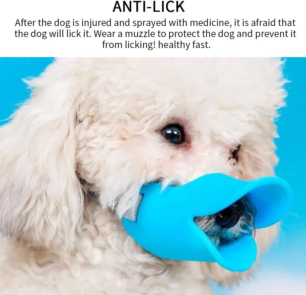 Saycker Practical Duck Bill Shape Muzzle Quick Release Stop Dog Barking TPR S/M/L image number 5