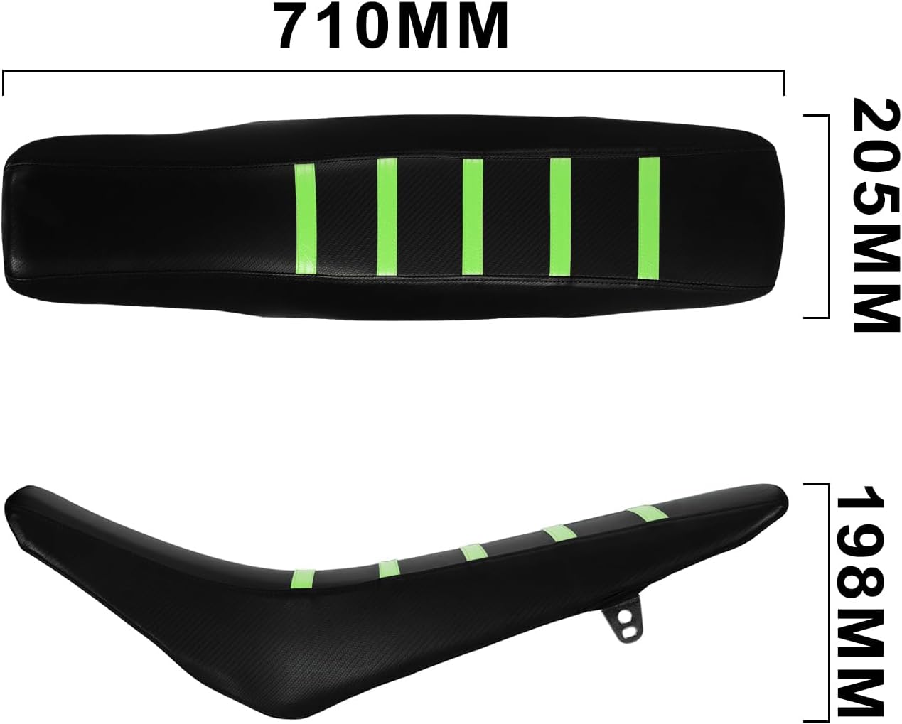 USTPO Ribbed Dirt Bike Seat Cover Gripper Soft for KLX 140 KLX140 KLX140G KLX140L KLX140R KLX140RF 2015-2024 Pit Bike Non-Slip Surface Protector Green image number 6