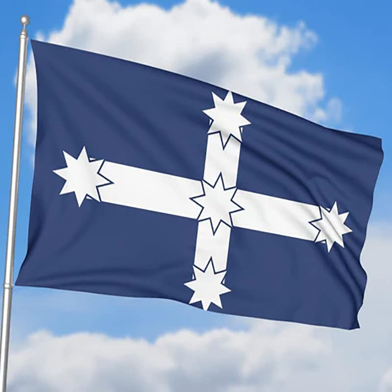 AIMALL Large Eureka Flag Southern Cross Australian Aussie Heavy Duty Australia Flags 90 X 150Cm，Indoor and Outdoor Use, with Metal Grommets image number 2