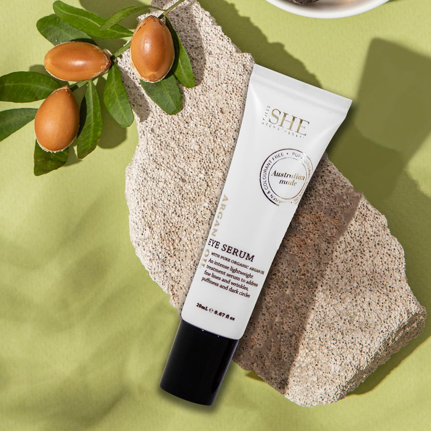 Om She Aromatherapy - Argan Oil Eye Serum .67 Fl Oz (20Ml) - Pure - Organic - Paraben Free - anti Oxidant - Cruelty Free image number 5