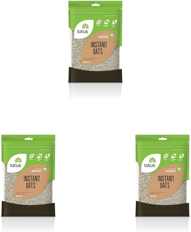 Lotus Organic Instant Oats, 500 G