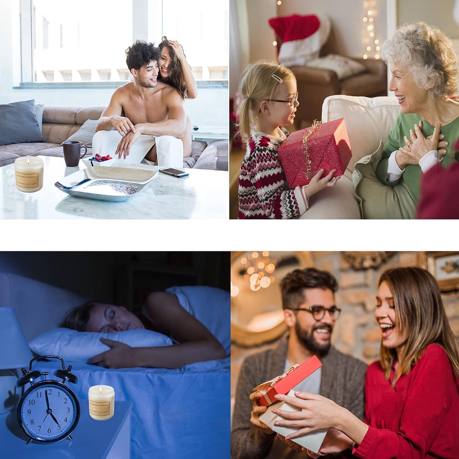 Scented Candles Gift,7Oz Natural Soy Wax Candle,Long-Lasting Aromatherapy Candle for Home Decor & Fragrance(Lavender & Lemon) image number 1