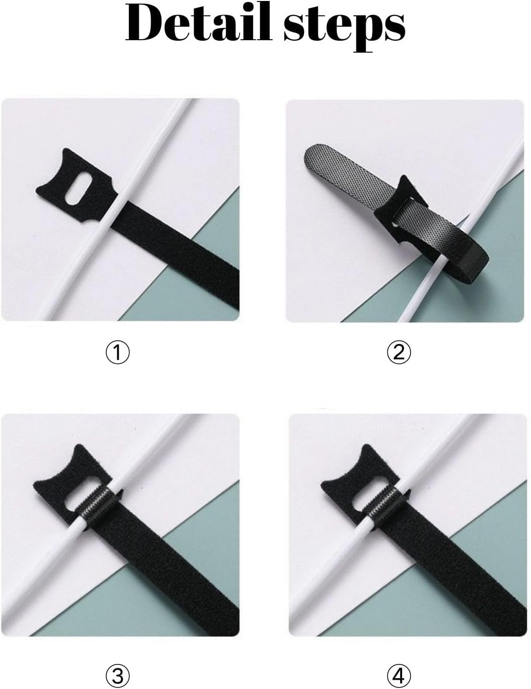 100 Pcs Heavy Duty Reusable Cable Ties 15 Cm (6 Inch) - Adjustable Cord Organizer Straps for Wire Management, Home Office Electronics - 7 Colors