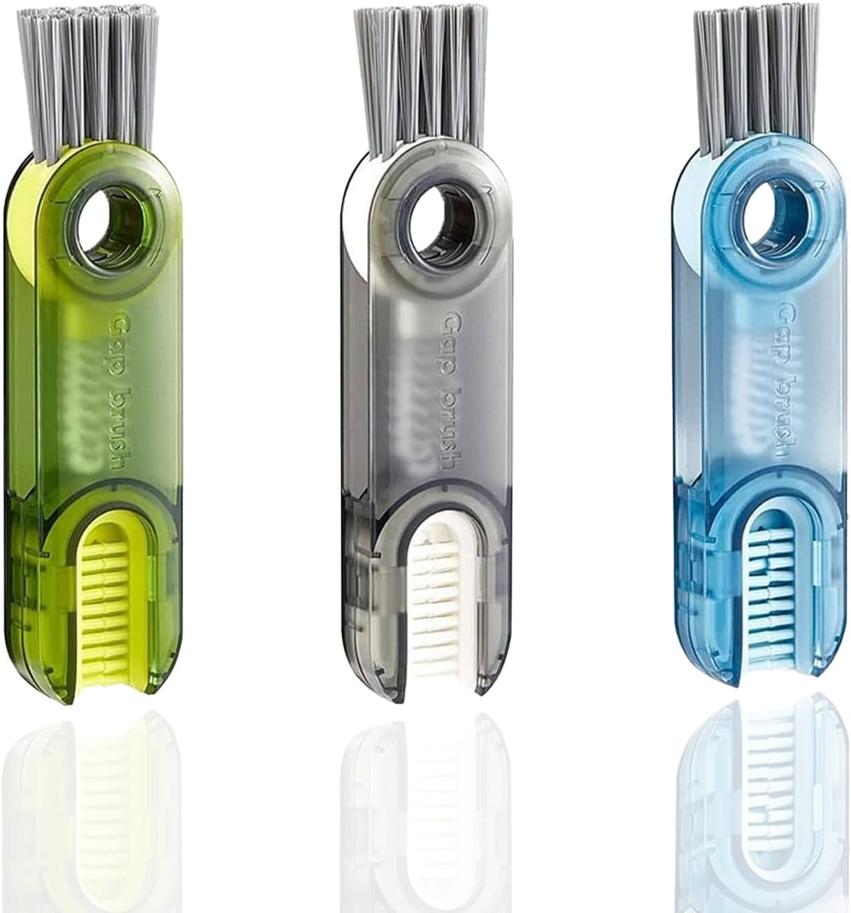 3Pcs 3 in 1 Multifunctional Cup Cleaning Brush, 3 in 1 Tiny Bottle Cup Lid Detail Brush Straw Cleaner Tools, Home Kitchen Cleaning Tools for Deep Detail Cleaning and Stain Removal image number 3