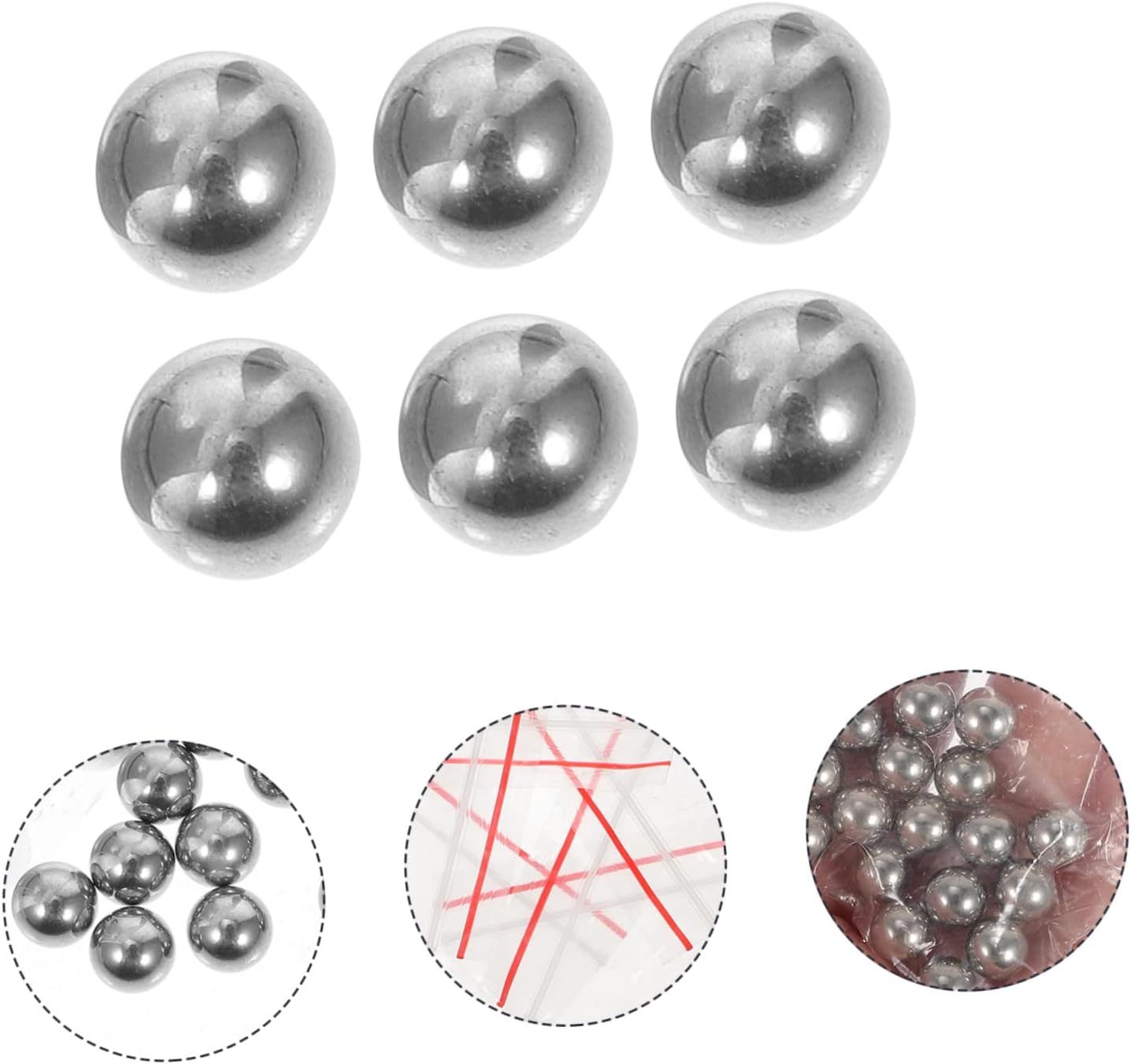 Beavorty 240Pcs Stainless Steel Paint Mixing Agitator Balls Stirring Steel Balls for Nail Polish image number 3