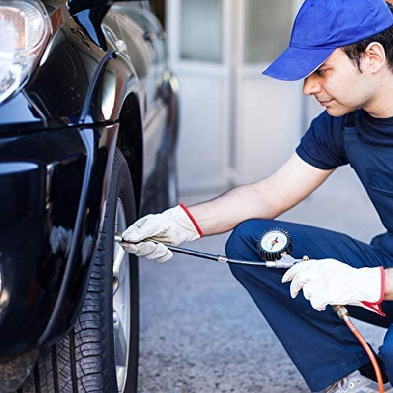 2 Pieces 8.25 Inch Flexible Extension Tire Valve Adaptor and 2 Pieces 90 Degree Tyre Valve Extension Adaptor for Universal Cars Truck Motorcycle Bike Scooter image number 4