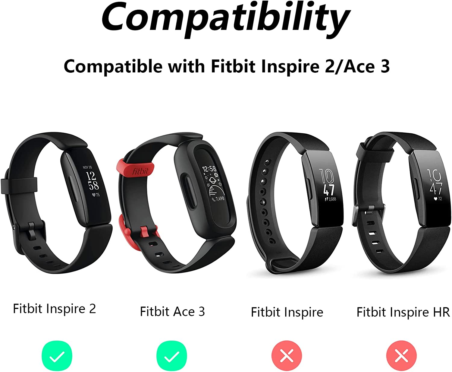 Meliya Charger for Fitbit Inspire 2 / Ace 3, Replacement USB Charging Cable Compatible with Fitbit Inspire 2 / Ace 3 Fitness Tracker image number 2