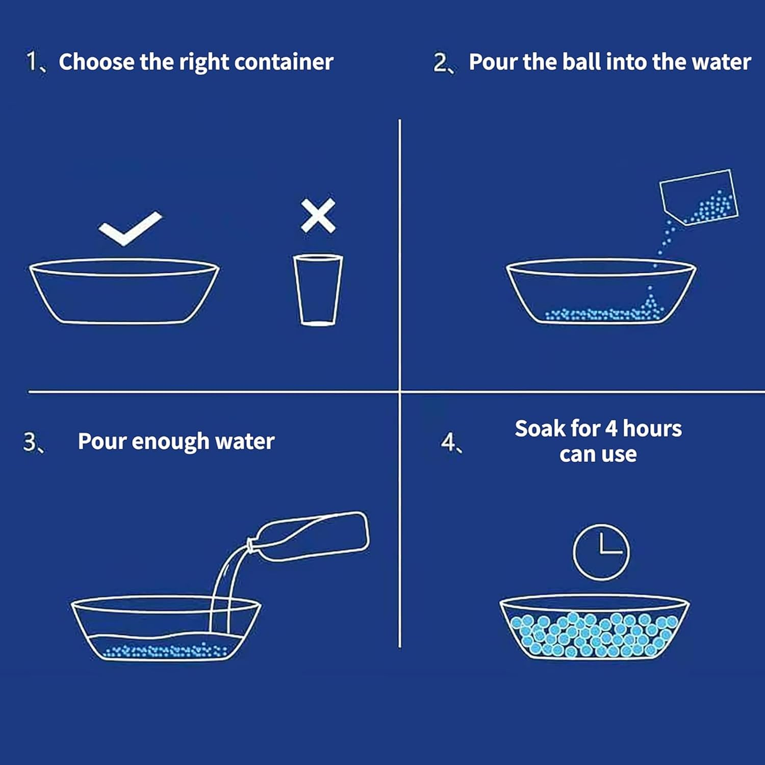 Gel Balls Blaster Ammunition, Gel Balls Blaster Gun Refill Bullets (7-8Mm, 10 Packs, 10,000 per Pack) image number 1
