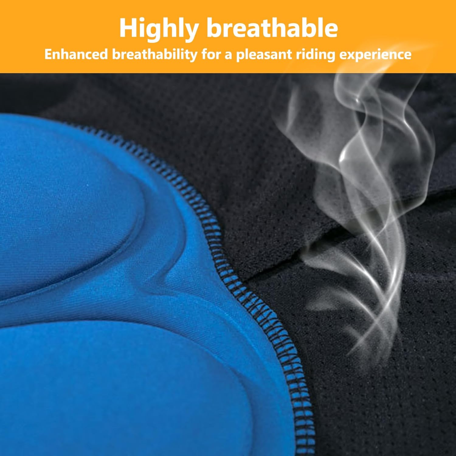 Feimvbe Men'S Padded Bike Cycling Shorts 3D Padding Bicycle Undershorts MTB Liner Biking Underpants - Blue S image number 7