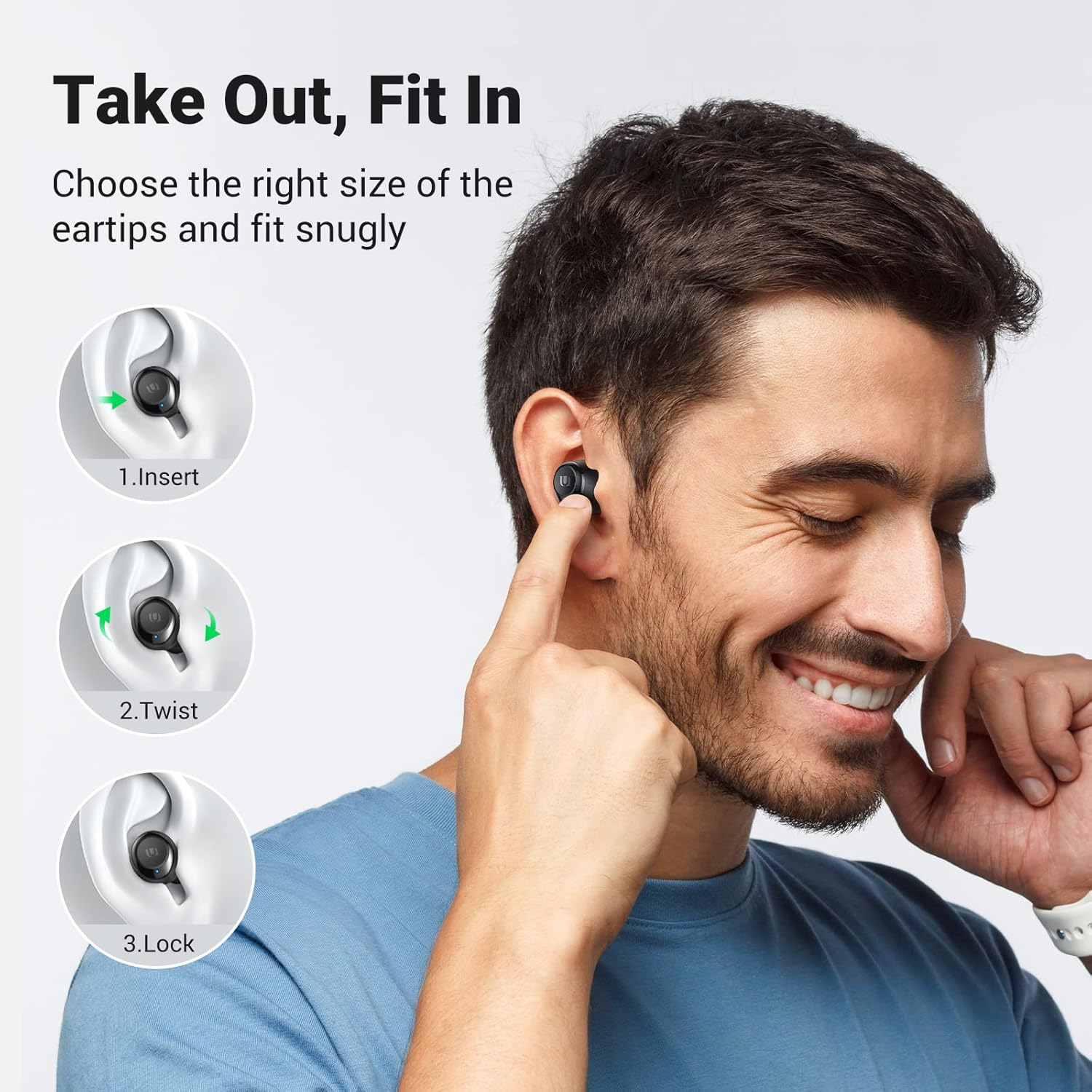 UGREEN Hitune True Wireless Earbuds 80606 (V28-ACBUGN80606) image number 3