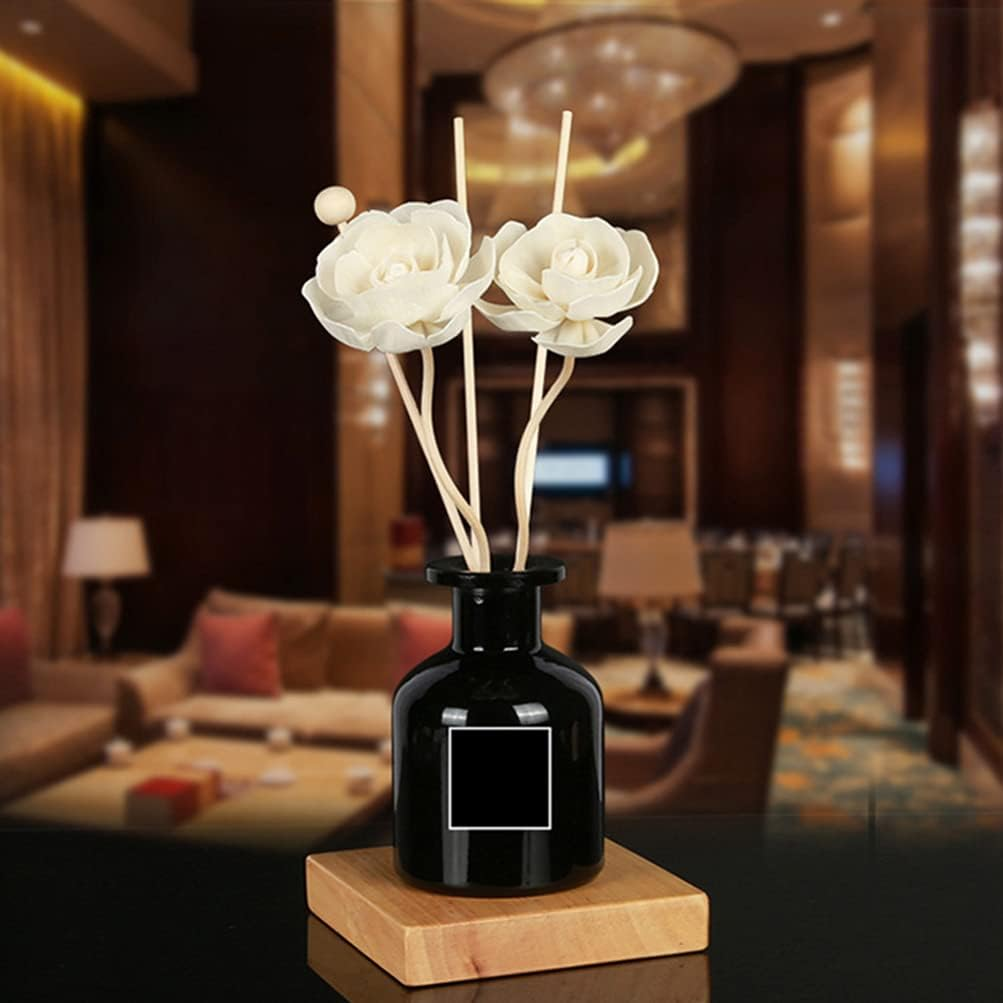 Healifty 6Pcs Rattan Woodsy Essential Oils Scent Diffuser Sticks Diffusers for Essential Oils Essential Oil Sticks Rose Flower Sticks Dry Flower Lavender Oil Diffuser Flowers Aromatic image number 1