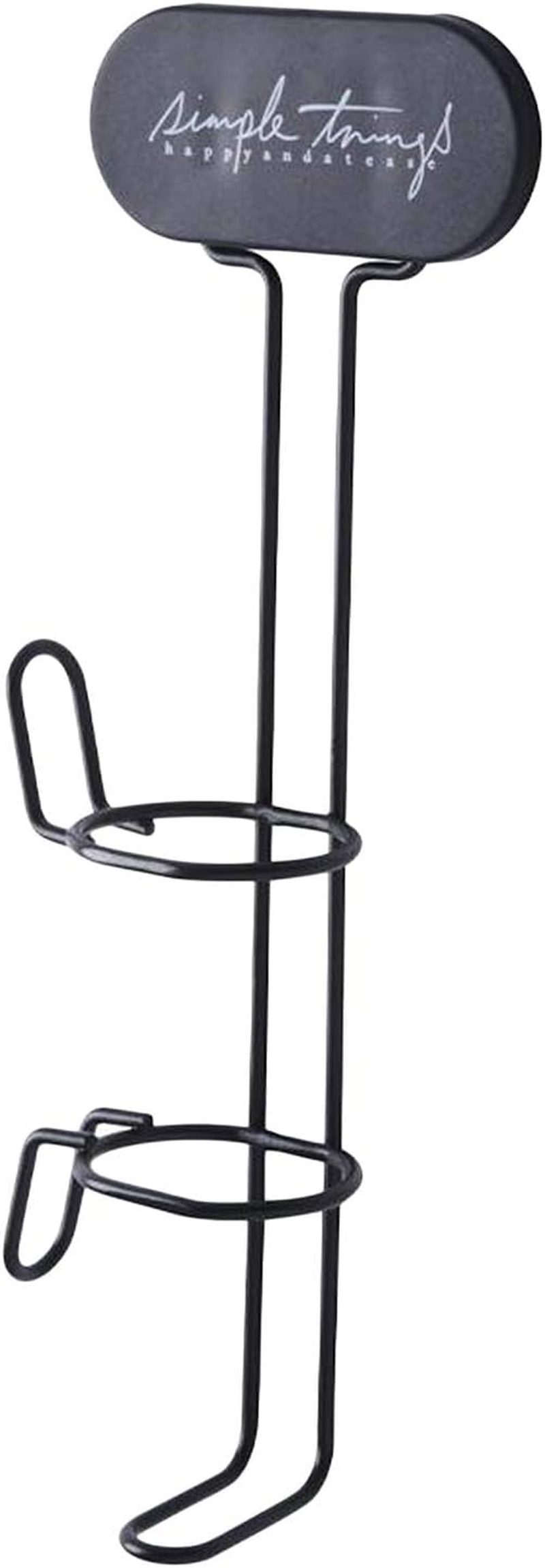 Harayaa Hair Curling Iron Holder Wall Mounted Self Adhesive, Hair Straighteners Rack Bathroom Curling Wands Flat Irons Organizer - Black image number 1