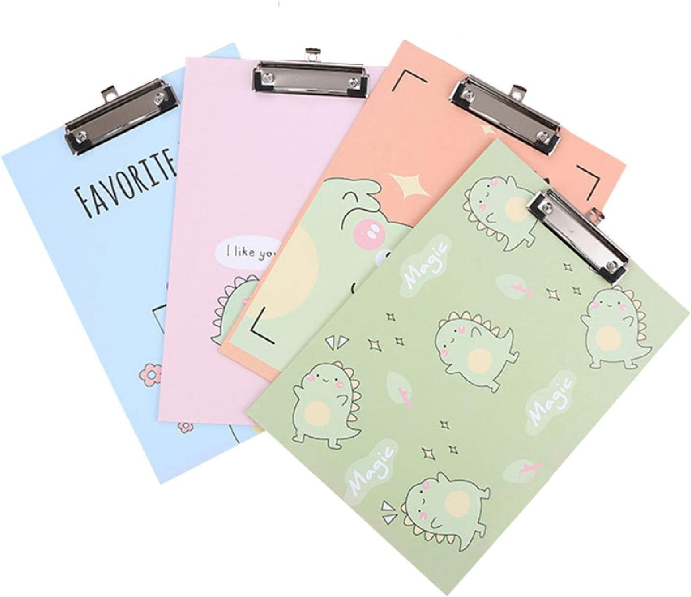 A4 Clipboards, Cute Clip Boards Board Clips for Office, School, Students with Low Profile Metal Clip 1PCS Pink image number 3