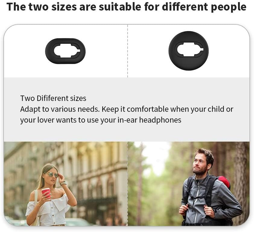 [8 Pairs] for Galaxy Buds Live Ear Tips Anti-Slip/Dust Silicone Ear Tips Ear Cushion Ear Gel Accessories Compatible with Samsung Galaxy Buds Live - S/L (Black) image number 5