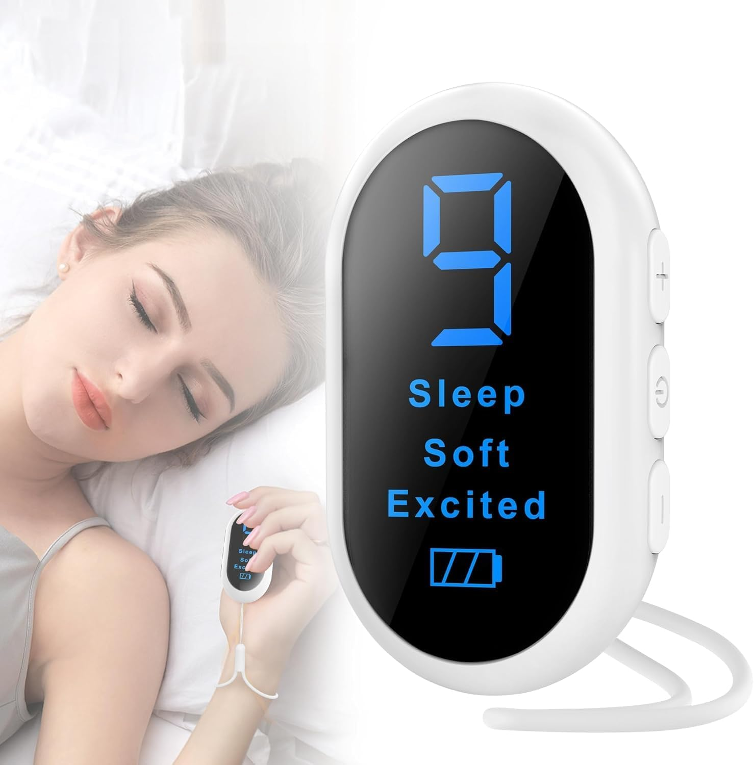 Sleep Aid Device with Type-C Rechargeable Microcurrent, 3 Modes & 9 Adjustable Gears for Anxiety Relief, Insomnia Solution image number 3