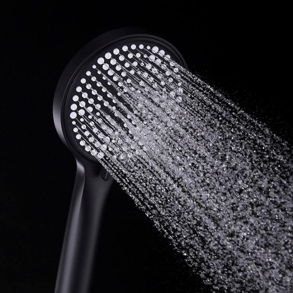 Decaura WELS Handheld Shower Head 3-Mode Spray Massage/Rain/Mix round ABS (Chrome)