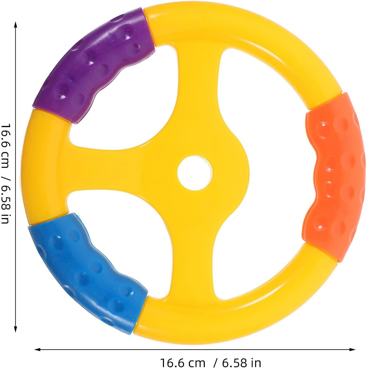 YARNOW 2Pcs Toy Steering Wheel - Plastic Steering Wheel for Rocking Car Bumper Car Pirate Ship - Playground Accessories for Treehouse Backyard Playset Outdoor Playhouse image number 4