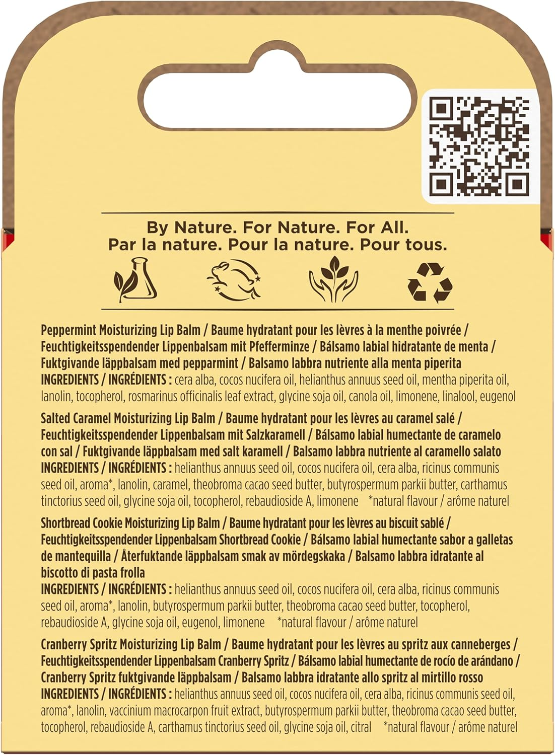 Burt'S Bees Gift Set | Lip Balm Set with Beeswax and Vitamin E | 100% Natural Origin | Shortbread Cookie, Cranberry Spritz, Salt Caramel and Peppermint | 4 X 4.25 G image number 1