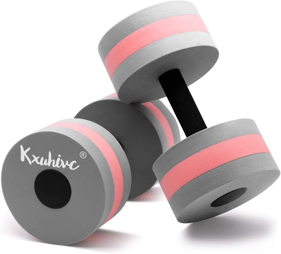 Water Dumbbells Aquatic Exercise Dumbells Water Aerobics Workouts 2PCS Foam Barbells for Men Women Water Sports Fitness Tool