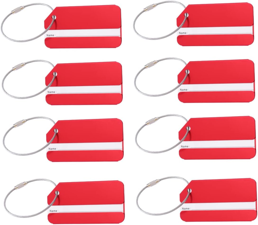 WRITWAA 30Pcs Aluminum Luggage Tags for Travel Fashion Baggage Tag Suitcase Handbag Name Travel Accessories image number 6