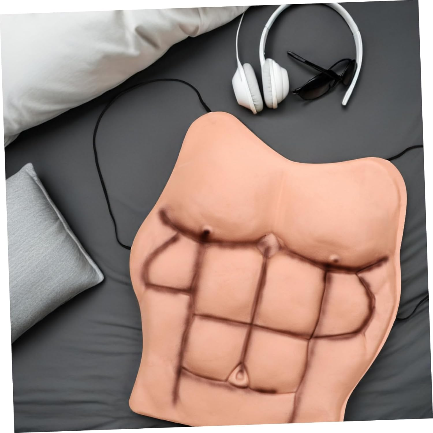 Gadpiparty Fake Abs Halloween Party Costume Artificial Fake Muscle Costume False Muscle Fancy Cosplay Chest Prom Suit for Guys Shirt Short Sleeve 3D image number 3