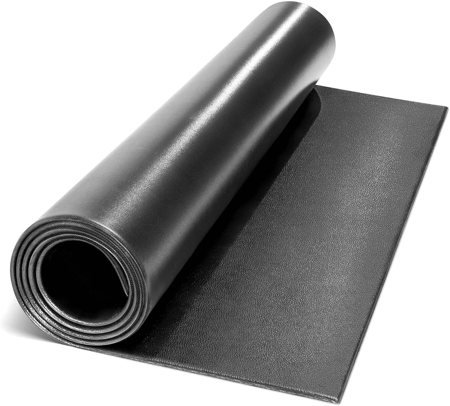 Exercise Equipment Mat | Bike Trainer Elliptical Treadmill Mat | Walking Pad Treadmill | 55L*27W*0.23Th | Bike Mat Indoor | Stationary Bike Mat | Exercise Gym Pad Floor image number 4