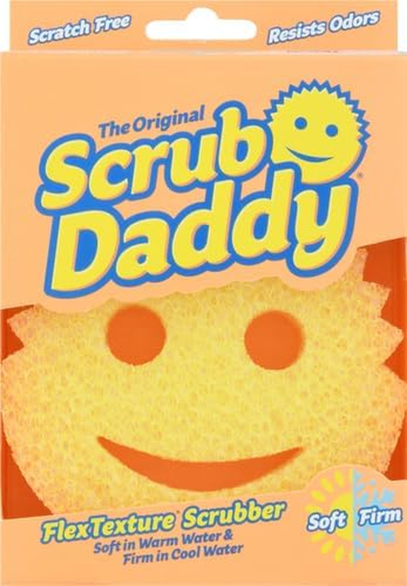 The Original Scrub Daddy - Multipurpose Cleaning Sponge - Soft in Warm Water, Firm in Cold Water for Tough Cleaning - Scratch Free, Odour Resistant, Ergonomic (Pack of 2) image number 2