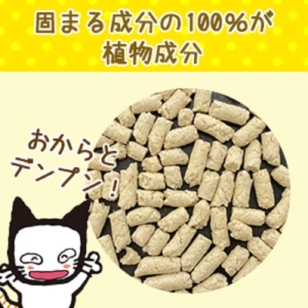 [Amazon.Co.Jp Exclusive] Odor-Absorbing Cat Litter, Odor-Absorbing Okara Sand, 2.8 Gal (8 L) X 3 Bags (Sold by Case), Lion Okara image number 4